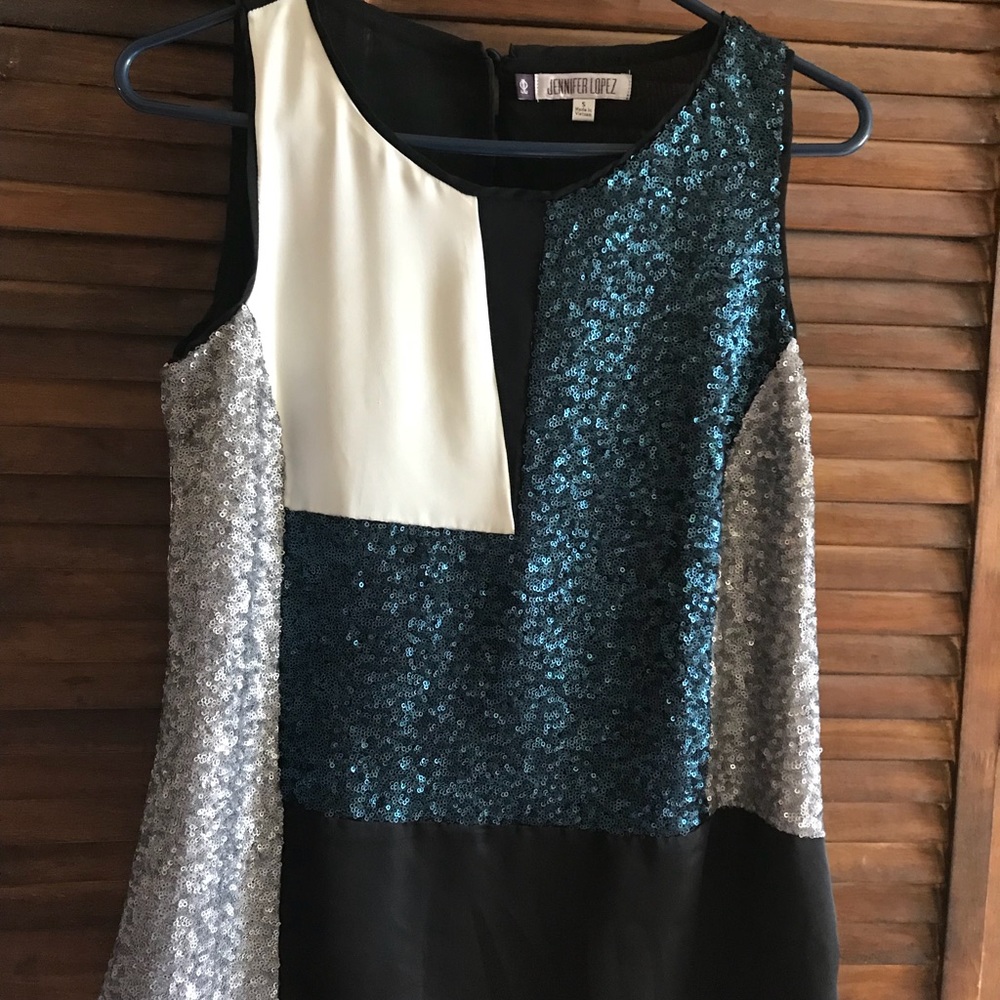 Jennifer Lopez Multi Color Sequence Blouse - image 2